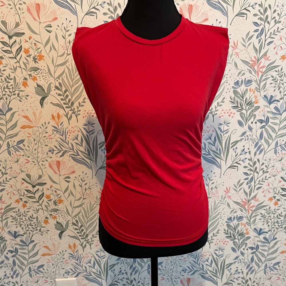 Red Sleeveless Women's Top